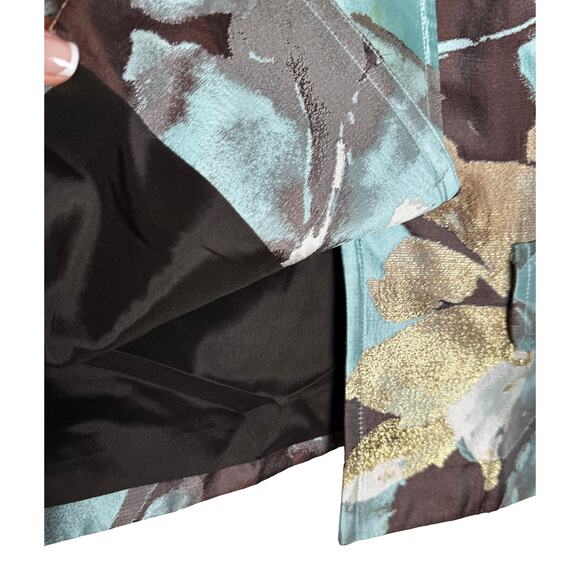 St. John Couture Women's Silk Cropped Single Breasted Jacket Cuffed 1/2 Sleeve 4 - Picture 7 of 10